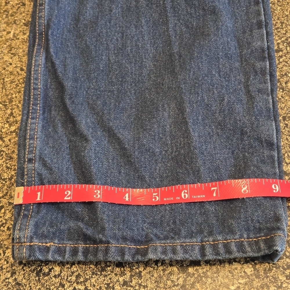 Kirkland Signature Mens 40x32 Heavyweight Denim All Cotton Dark Blue Jeans - Picture 16 of 16